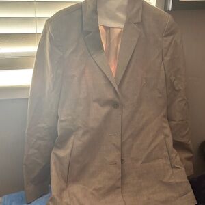 Caslon Gray Single-Breasted Women's Blazer